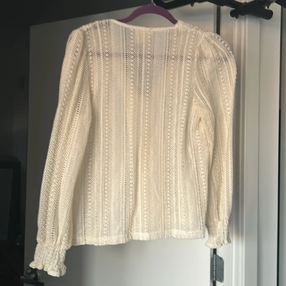 Ecru crotchet top - Picture 4 of 4